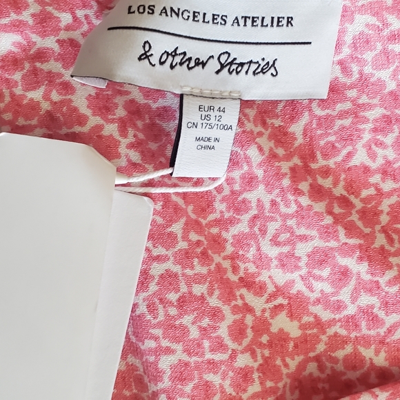 & Other Stories Pink Dress sz 12 - Picture 4 of 9